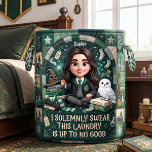This Laundry Is Up To No Good Quilted Laundry Basket - Custom Photo Gifts 02palu290626
