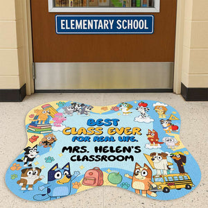 Best Class Ever Shape Doormat- Personalized Gifts For Teacher 02HULU020825
