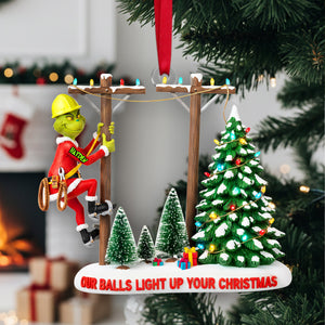 Personalized Gifts For Lineman Christmas Acrylic Ornament 06qhlu110925