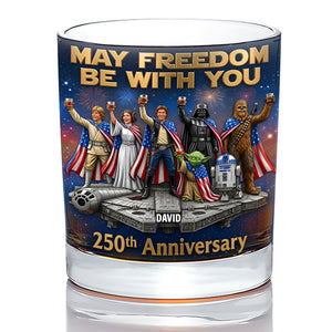 Celebrated America 250th Anniversary Drinking Glass - Personalized Gifts For Patriots 05tyqn040626