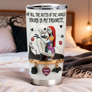 Playful Spooky Couple Tumbler - Personalized Gift For Couples 02NALU070126