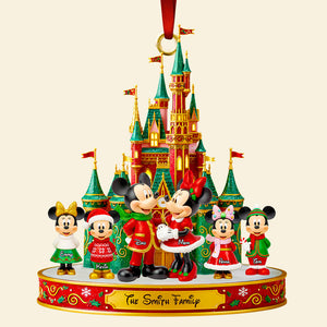 Magical Family Christmas Castle Ornament - Personalized Gifts For Family 04PGDT061025