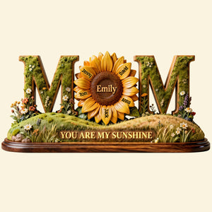 Sunflower Sunshine Acrylic Plaque - Personalized Gift For Mom 01HYTN290126