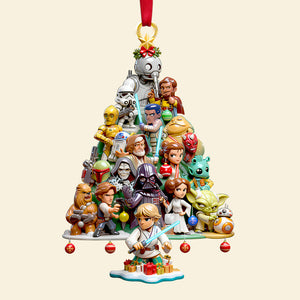 Cosmic Troop Christmas Tree Ornament, Personalized Gifts For Movie Fans 01qhdt071025