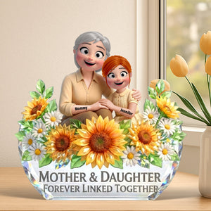 Mother And Daughter Acrylic Plaque - Personalized Gifts For Mothers 05toqn060226