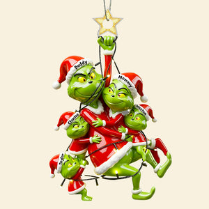 Fun Playing Family Hangng Ornament - Personalized Gifts For Family 03QHDT061025