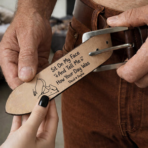 Naughty Couple Secret Message Men's Belt - Personalized Gifts For Him 02hulu120226