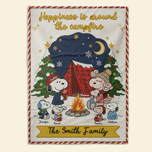 Cozy Campfire Blanket - Personalized Gifts For Family 06toqn221025
