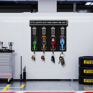 Pit Stop Racing Car Key Hanger - Personalized Gifts For Car Lovers 03HYLU100925