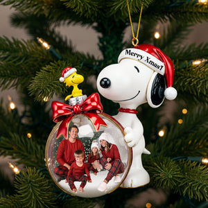 Snow Globe Custom Photo Ornament - Personalized Gift For Family 01PGLU011125