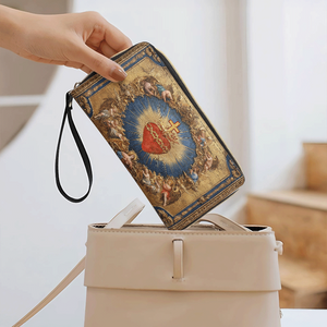 Sacred Heart of Divine Love - Leather Wallet Purse 11acxn030425