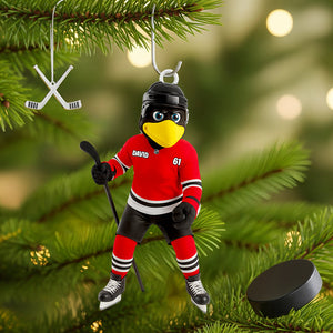 Ice Rink Spirit Christmas Ornament Personalized Gifts For Hockey Players 04HUDT050925-Homacus