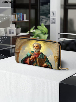 Catholight Saint Peter’s Legacy Leather Wallet Purse