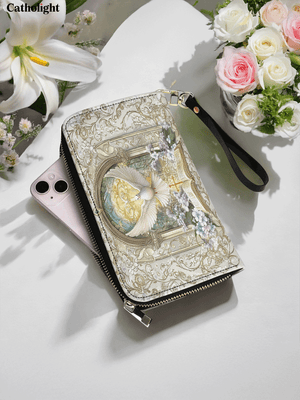 Catholight Sanctuary of the Holy Spirit - Leather Wallet Purse