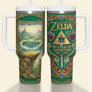 Legendary Adventure Dad 40oz Tumbler - Personalized Gifts For Father's Day Tumbler 021NATN050326HG