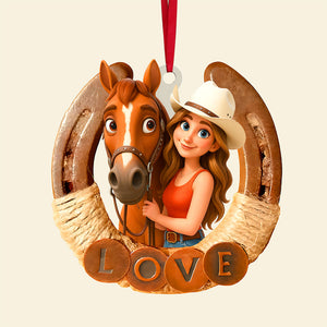 Horse Lover Ornament - Custom Photo Gifts For Horse Lovers 01pgta290825