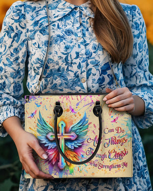 I Can Do All Things Through Christ Leather Bag - Gifts For Jesus Lovers 01acxn220425