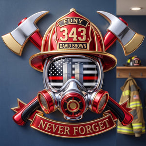Never Forget Cut Metal Sign - Personalized Gifts For Firefighter 01huqn280726
