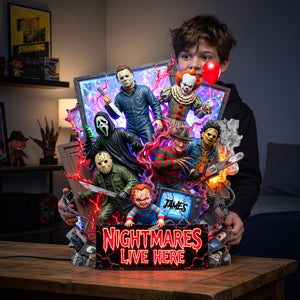 Villain Acrylic Light Box - Personalized Gifts For Horror Lovers 03tylu230726