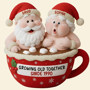 Funny Old Couple Pillow - Personalized Gifts For Couple Christmas Pillow 04OHTN111125