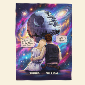 Cosmic Couple Blanket Personalized Gifts For Couple 01HUDT241125