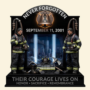 Memorial Acrylic Plaque - Personalized Gifts For Firefighters 01TOTN270726