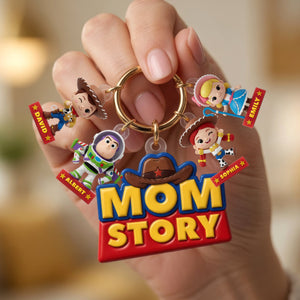 Lovely Characters Acrylic Tag Keychain - Personalized Gifts For Moms 021tyqn230426