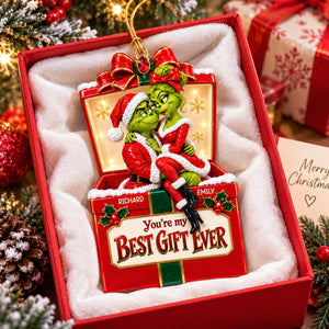 Best Gift Of My Life Christmas Ornament - Personalized Gifts For Couple 03qhqn150926