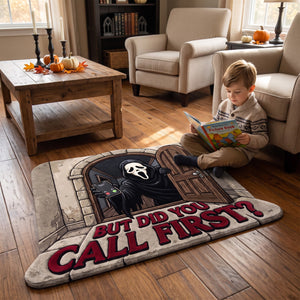 Did You Call First Doormat - Personalized Funny Halloween Gifts For Horror Lovers 04tyqn300726