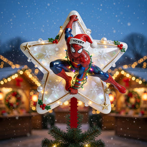 Holiday Web Hero Tree Topper - Personalized Gifts For Christmas 02pgdt050826
