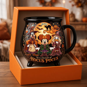 Macabre Spell Sisters Ceramic Cauldron Mug - Personalized Gifts 02palu180826