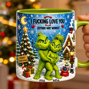 Naughty Couple Accent Mug - Personalized Christmas Gifts For Couple 03nadt210826