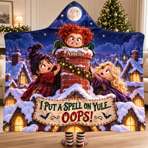 Macabre Spell Sisters Whimsical Christmas Night Hood Blanket - Personalized Christmas Gifts 05hadt241026