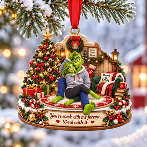 Furry Mischief Couples Acrylic Ornament - Personalized Christmas Gifts For Couples 10toqn210926