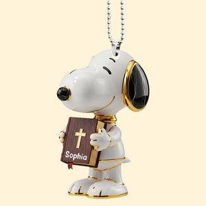 Puppy Cross Car Ornament – Personalized Gifts For Christians 01naqn120725