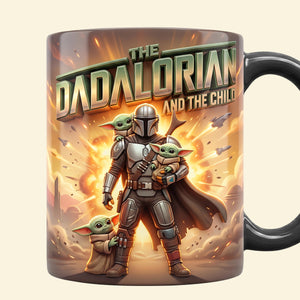 The Warrior Dad And Kids Magic Mug - Personalized Gifts For Dad 03natn150426