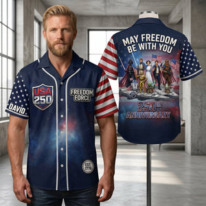 Celebrated America 250th Anniversary Jersey Shirt - Personalized Gifts For Patriots 01tytn120626