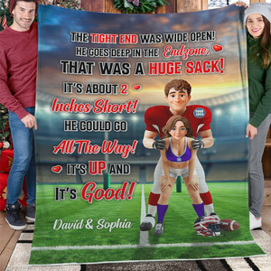 Personalized Gifts For Sport Couple Blanket 01hutn300925
