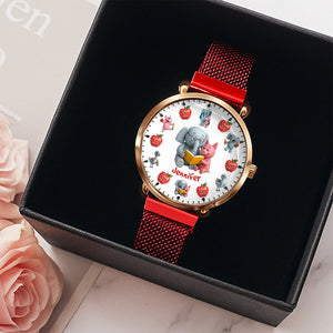 Teacher Love Inspire Mesh Strap Quartz Watch - Personalized Gifts For Teacher 03naqn160725