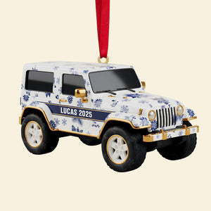 Personalized Gifts For Off-road Car Lovers Toile De Jouy Acrylic Ornament 02pgtn300925