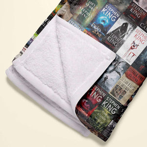 Horror Author Collection Blanket - Personalized Gifts For Horror Lovers Blanket 02HULU021026
