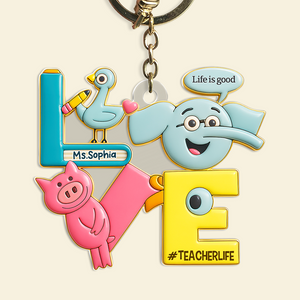 Love Teacher Keychain - Personalized Gifts For Teacher 02HUPU140725
