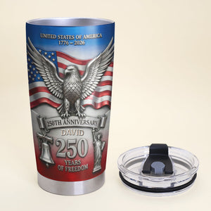 Proud Anniversary Tumbler - Personalized Gift For Patriot 02QHQN120226