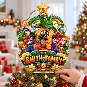 Legendary Family Christmas Tree Topper - Personalized Gifts For Family 09toqn191026