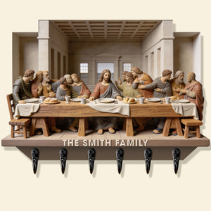 The Last Supper Acrylic Key Hanger - Personalized Gifts For Christians 04HYQN060126 - Key Hanger - GoDuckee