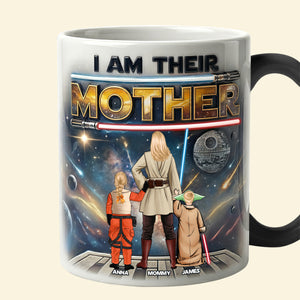 Sci-fi Space Mom And Kids Magic Ceramic Coffee Mug - Personalized Gifts For Mother's Day Magic Mug 04NATN070426HHHG