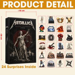 Metallica Collection Advent Calendar Blind Box - Personalized Christmas Gifts For Music Lovers 02qhtn291026