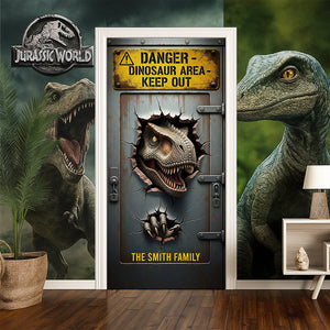 Fantasy World Door Cover - Personalized Gifts For Dino Lovers 04hyqn200825
