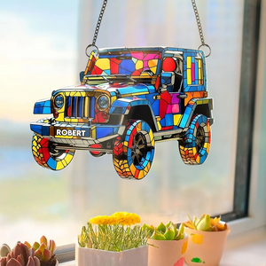 Dazzling Adventure Car Suncatcher - Personalized Gifts For Off-road Lovers 03TGPU080725