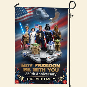 250th Anniversary Garden Flag - Personalized Gifts For Patriotics Garden Flag 01TYQN110626-Homacus